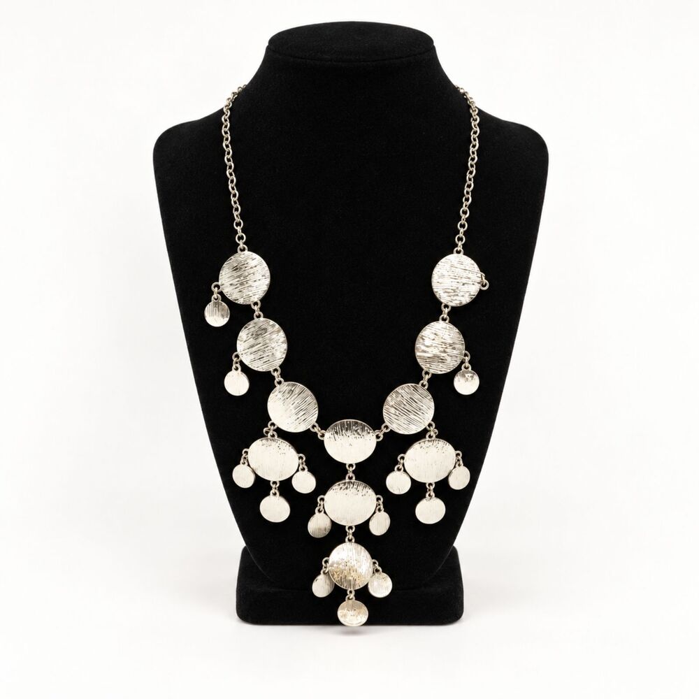 Bancroft Leighton Necklace Silver Tone Bauble Statement